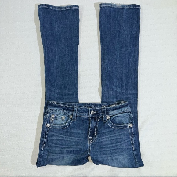 Miss Me Chloe Bootcut Jeans Womens Size 28 Western Cowgirl Embellished - Picture 2 of 8
